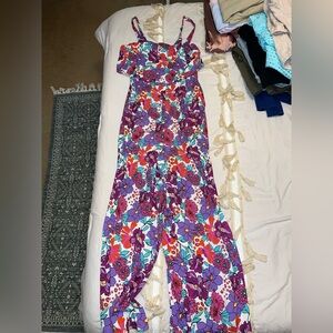 Floral Jumpsuit with Vibrant Colors